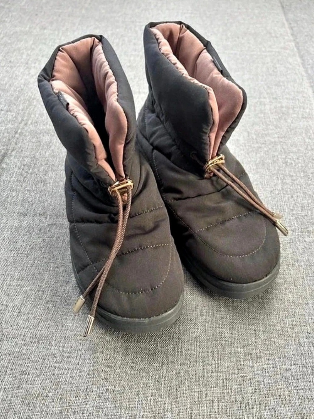 Hey dude Quilted Winter Boots in Gray & Pink